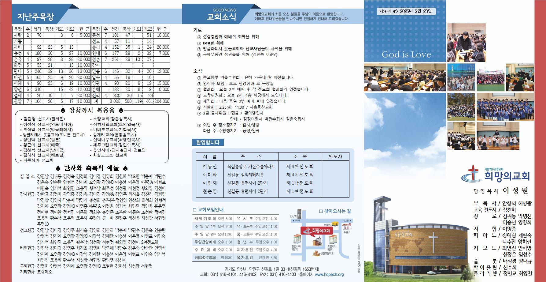 2025년 2월 23일 주보